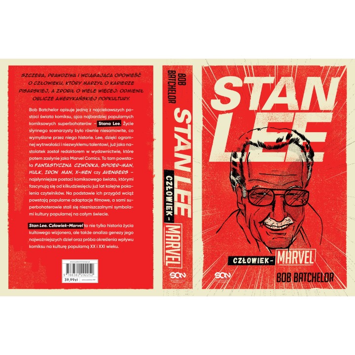 Okładka książki Stan Lee. Człowiek-Marvel na labotiga.pl