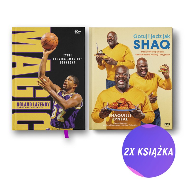 Pakiet: Magic. Życie Earvina "Magica" Johnsona + Gotuj i jedz jak Shaq (2x książka)
