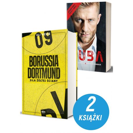 Zdjęcie pakietu książek sportowych Borussia Dortmund i Kuba Błaszczykowski