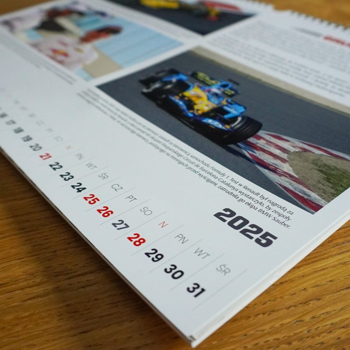 SQN Originals: Kalendarz F1 2025 Mikołaj Sokół