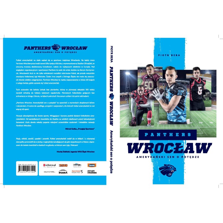 Okładka książki sportowej Panthers Wrocław. Amerykański sen o potędze dostępnej w księgarni sportowej labotiga.pl