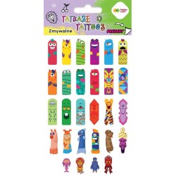 Tatuaże zmywalne Fingers Tattoo HAPPY COLOR