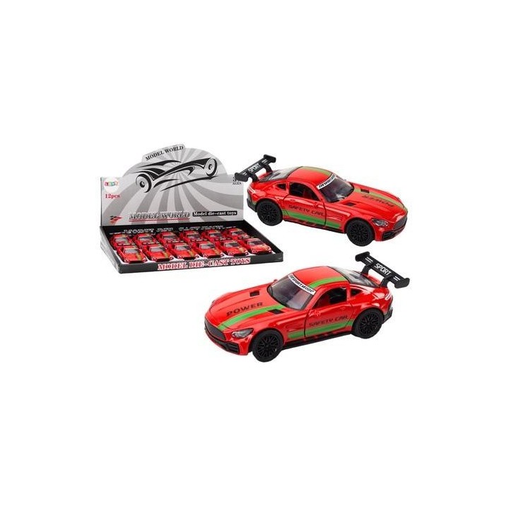 Auto sportowe 1:32 z dźwiękiem czerwone