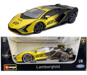 Lamborghini Sian FKP 37 yellow fade 1:18 BBURAGO