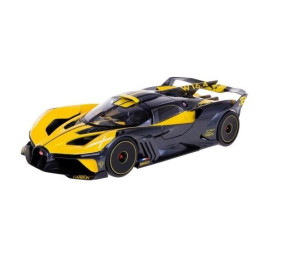 Bugatti Bolide metallic black- yellow 1:18 BBURAGO