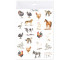 Tatuaże zmywalne Zwierzęta wiejskie