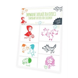 Zmywalne tatuaże dla dzieci - Postaci z bajek