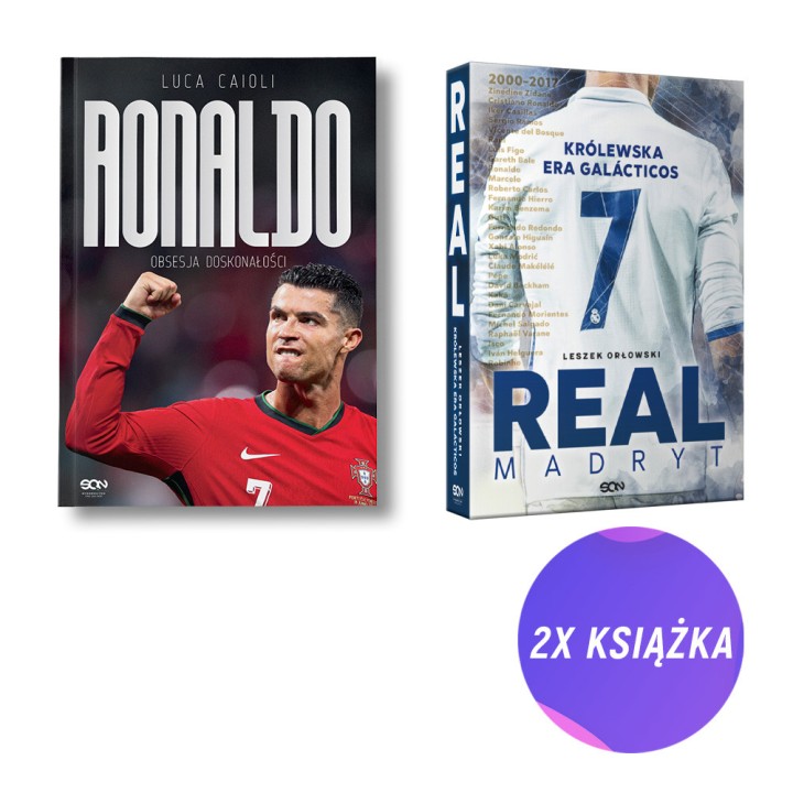 Ronaldo. Obsesja doskonałości + Real Madryt. Królewska era Galacticos (2x książka)