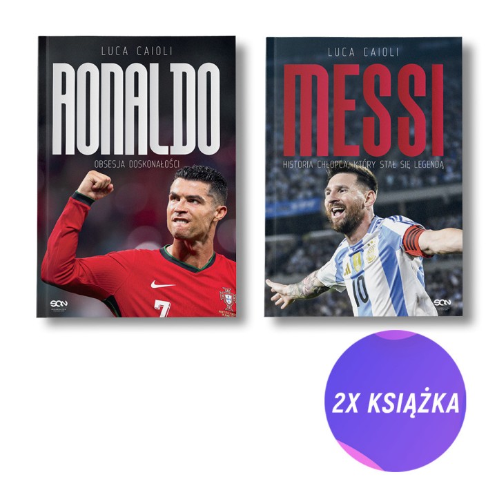 Ronaldo. Obsesja doskonałości + Messi. Historia chłopca, który stał się legendą (2x książka)