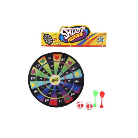 Tarcza z rzutkami na rzep