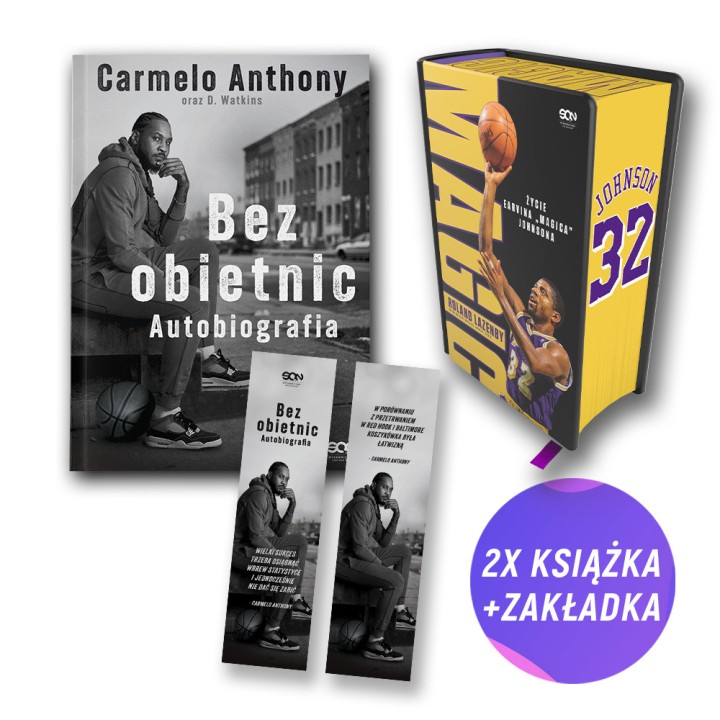 Carmelo Anthony. Bez obietnic. Autobiografia + Shaq. Bez cenzury (2x książka + zakładka gratis)