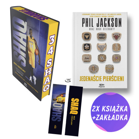 SQN Originals: Shaq. Bez cenzury. Wydanie III + Phil Jackson (2x książka + zakładka gratis)