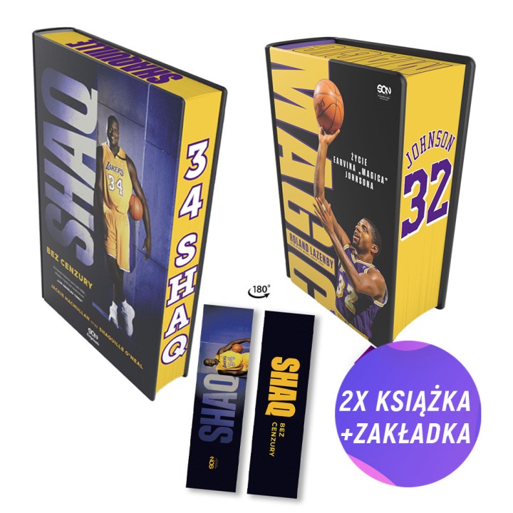 SQN Originals: Shaq. Bez cenzury. Wydanie III + Phil Jackson (2x książka + zakładka gratis)