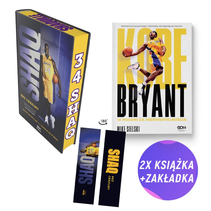 SQN Originals: Shaq. Bez cenzury. Wydanie III + Kobe Bryant (2x książka + zakładka gratis)