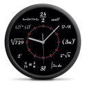 Zegar ścienny z działaniami matematycznymi