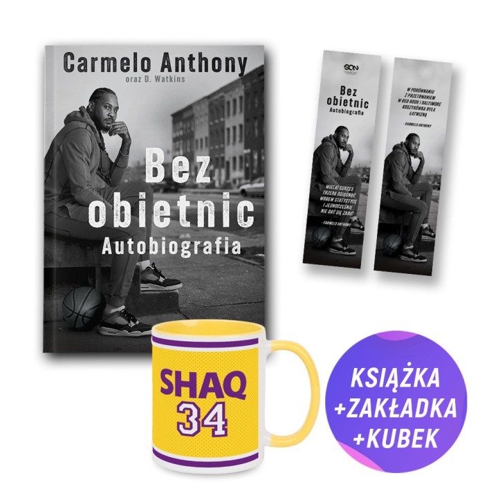 Carmelo Anthony (książka + kubek koszykarski Shaq 330ml + zakładka gratis)