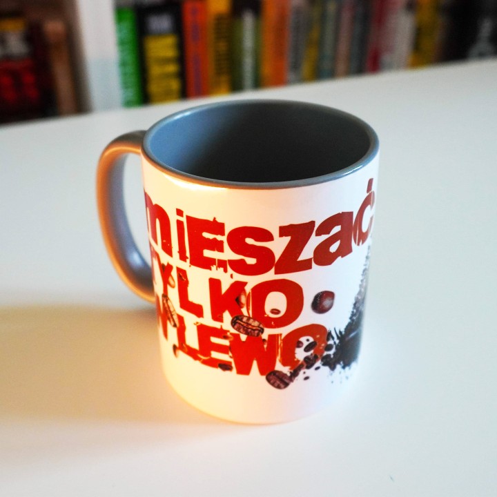 Kubek dla fana żużla (330ml) mieszaj w lewo