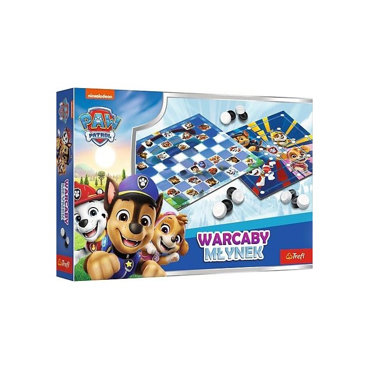 Warcaby i Młynek Paw Patrol TREFL