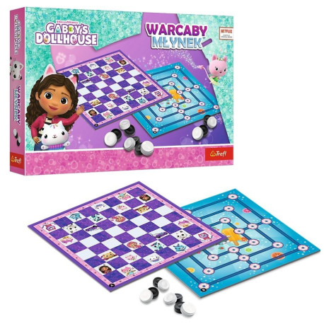 Warcaby i Młynek Gabby&#039;s Dollhouse TREFL
