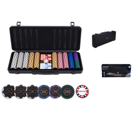 Zestaw do pokera 500 Exclusive nominały