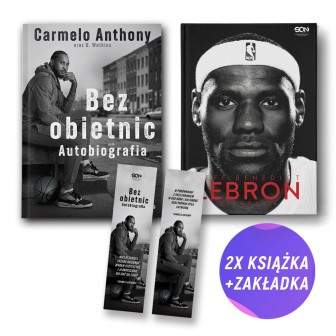 Carmelo Anthony + LeBron James (2x książka + zakładka gratis)