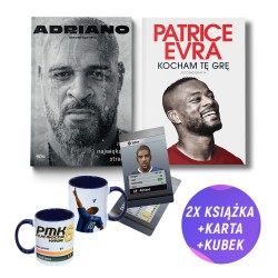 Adriano. Mój największy strach. Autobiografia + Patrice Evra (2x książka + kubek Adriano + karta gratis)