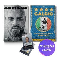 (Wysyłka ok. 11.04.) Adriano. Mój największy strach. Autobiografia + Calcio (2x książka + karta gratis)