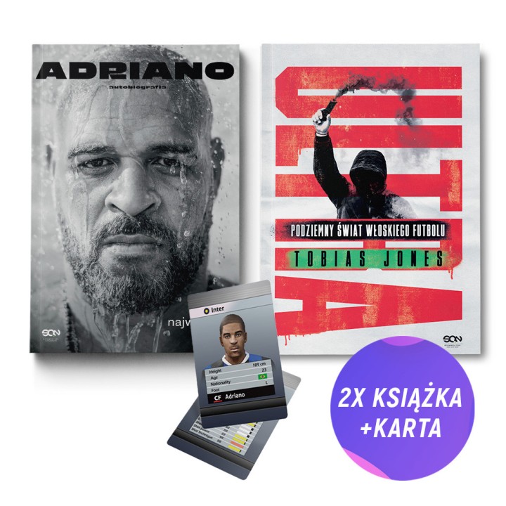 (Wysyłka ok. 11.04.) Adriano. Mój największy strach. Autobiografia + Ultra (2x książka + karta gratis)