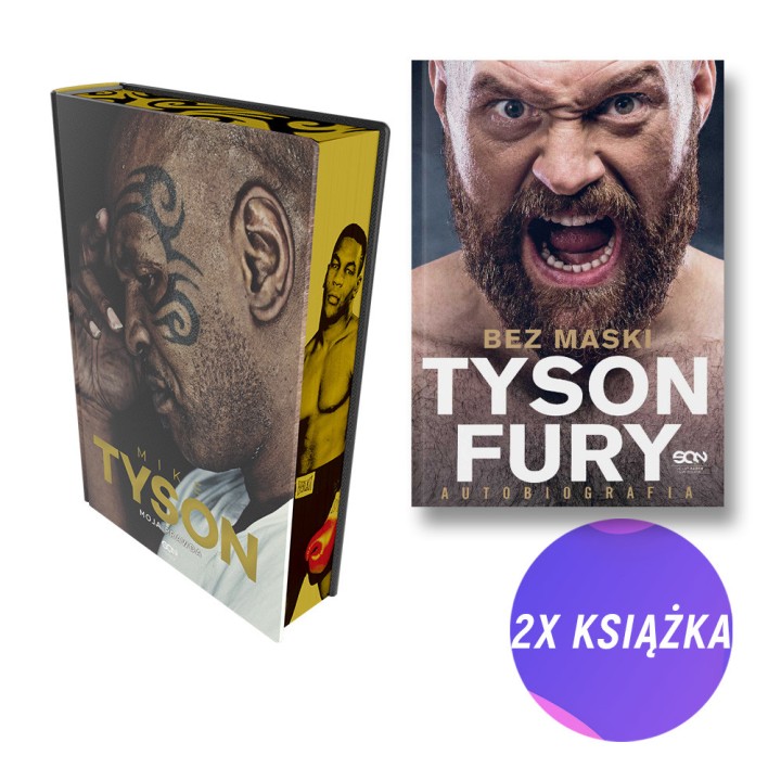 SQN Originals: Mike Tyson. Moja prawda. Wydanie IV (barwione brzegi) + Tyson Fury. Bez maski (2x książka)