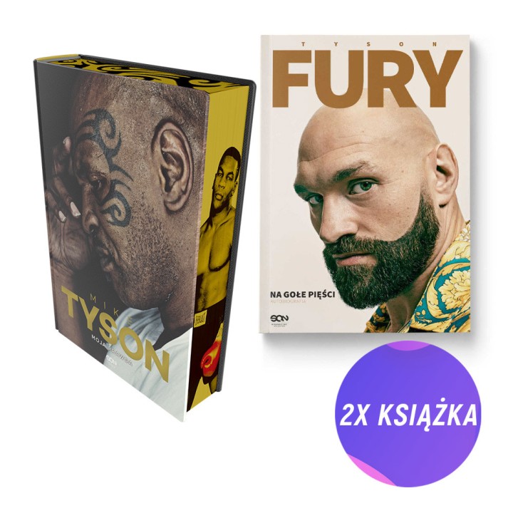 SQN Originals: Mike Tyson. Moja prawda. Wydanie IV (barwione brzegi) + Tyson Fury. Na gołe pięści (2x książka)