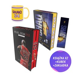 SQN Originals: Michael Jordan. Życie + Shaq. Bez cenzury (barwione brzegi) (2x książka + kubek + zakładka)