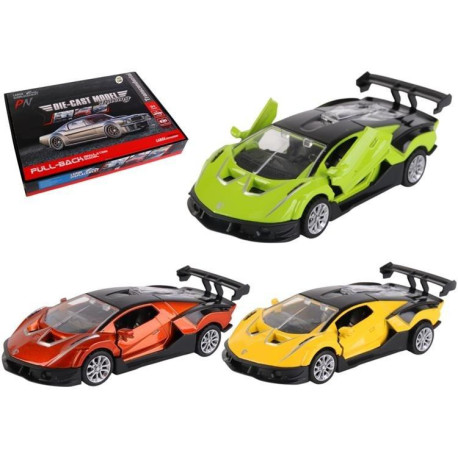 Samochód metalowy 1:32 napęd Super Sport No.3 mix