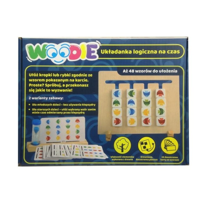 Drewniana układanka logiczna na czas Woodie