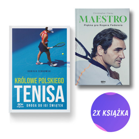 SQN Originals: Królowe polskiego tenisa + Maestro. Piękna gra Rogera Federera (2x książka)