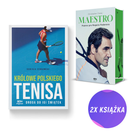SQN Originals: Królowe polskiego tenisa + Maestro. Roger Federer - barwione brzegi (2x książka)