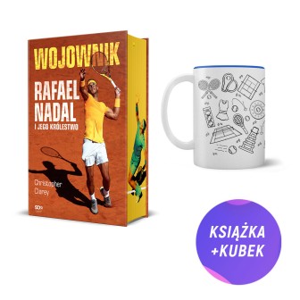 Wojownik. Rafael Nadal i jego królestwo (książka + kubek tenisowy 420ml) (barwione brzegi)