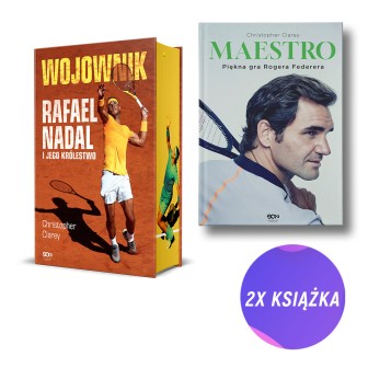 Wojownik. Rafael Nadal i jego królestwo + Maestro. Roger Federer (2x książka) (barwione brzegi)