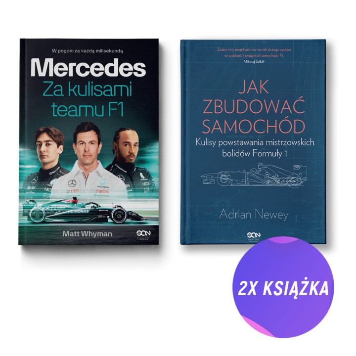 Mercedes. Za kulisami teamu F1 + Jak zbudować samochód (2x książka)