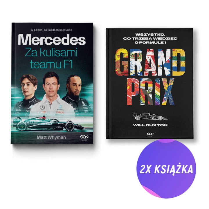 (Wysyłka ok. 19.05.) Mercedes. Za kulisami teamu F1 + Grand Prix (2x książka)