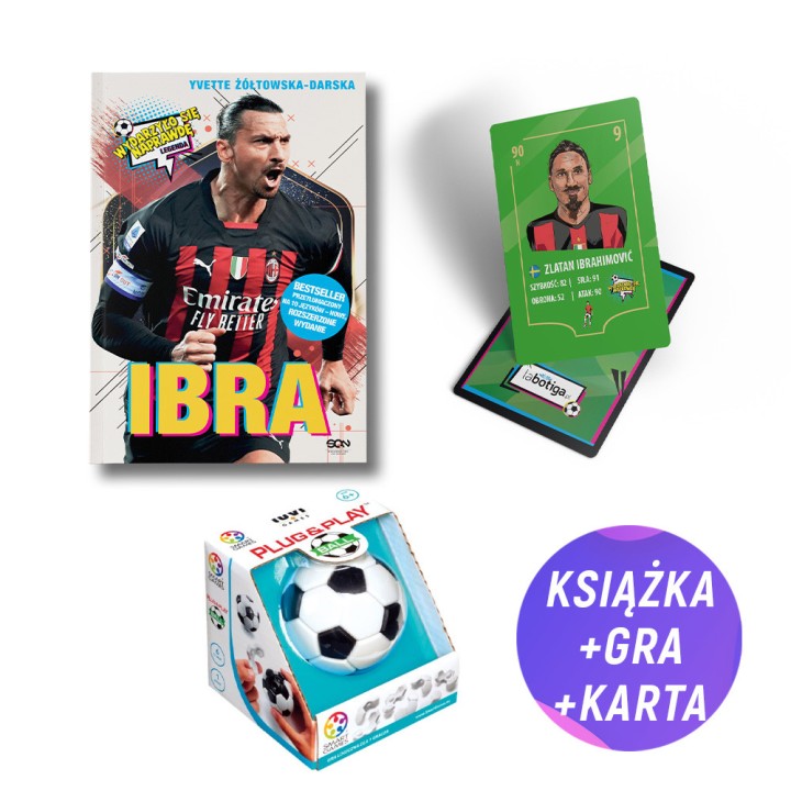 Ibra. Chłopak, który odnalazł własną drogę (książka + gra logiczna Piłka + karta gratis)
