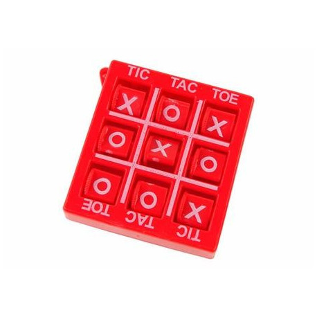 Gra kółko i krzyżyk 4,5 cm czerwona