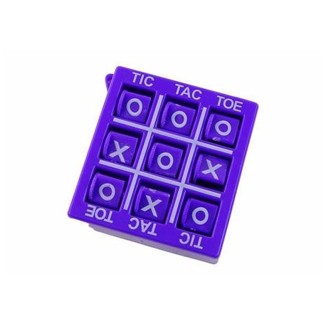 Gra kółko i krzyżyk 4,5 cm fioletowa