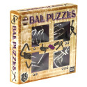 Łamigłówki metalowe 4 szt Ball Puzzles fiolet G3
