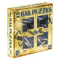 Łamigłówki metalowe 4 szt Ball Puzzles niebiesk G3