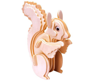 Łamigłówka drewniana Gepetto - Wiewiórka G3