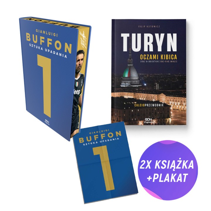  Gianluigi Buffon (barwione brzegi) + Turyn oczami kibica (2x książka + plakat gratis)