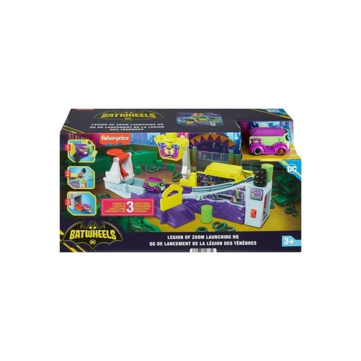 Fisher-Price Batwheels Legion Zooma z wyrzutnią