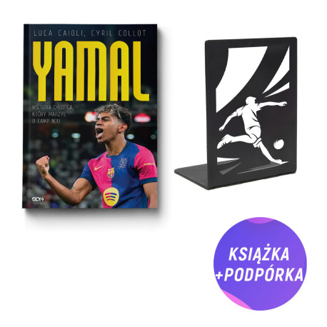  Lamine Yamal (książka + podpórka piłkarska na książki)