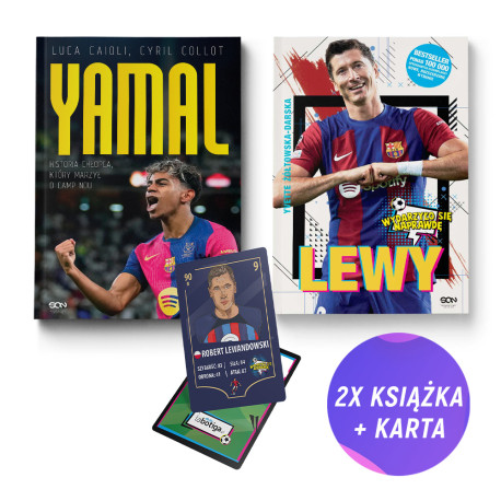 Lamine Yamal + Lewy (2x książka + karta gratis)