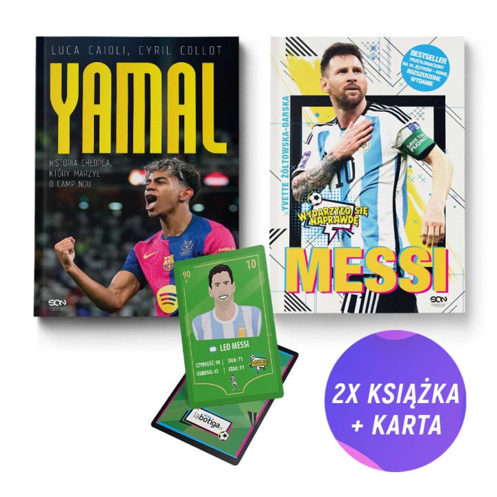  Lamine Yamal + Messi - Wydarzyło się naprawdę (2x książka + karta gratis)